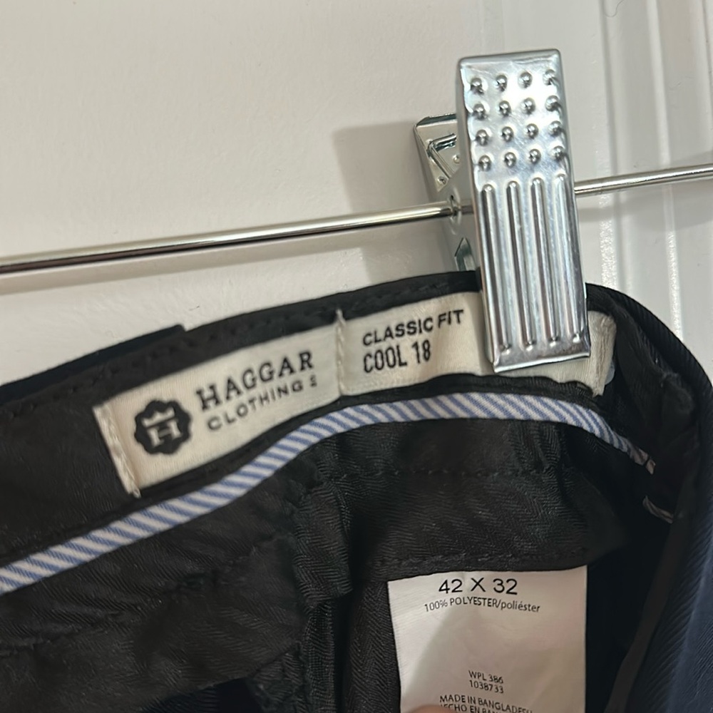 Haggar Navy Boue Pants